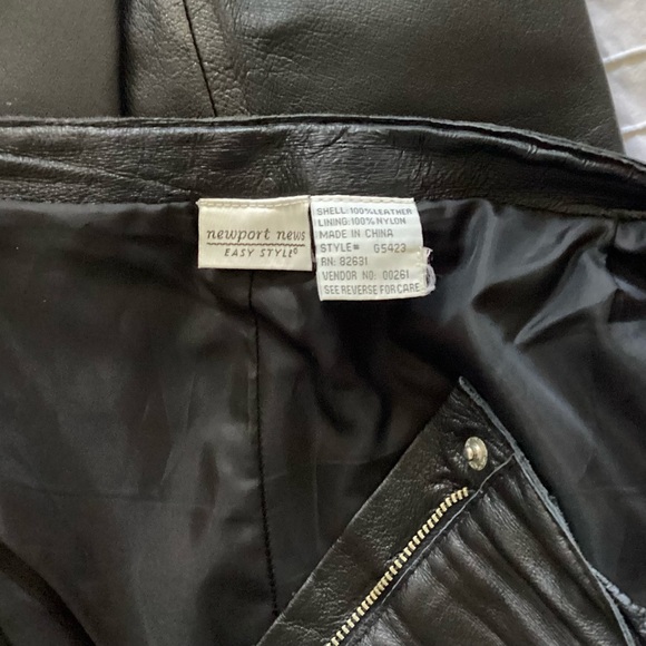 Newport News Leather Jean No Pockets Smooth Fit - Picture 4 of 10